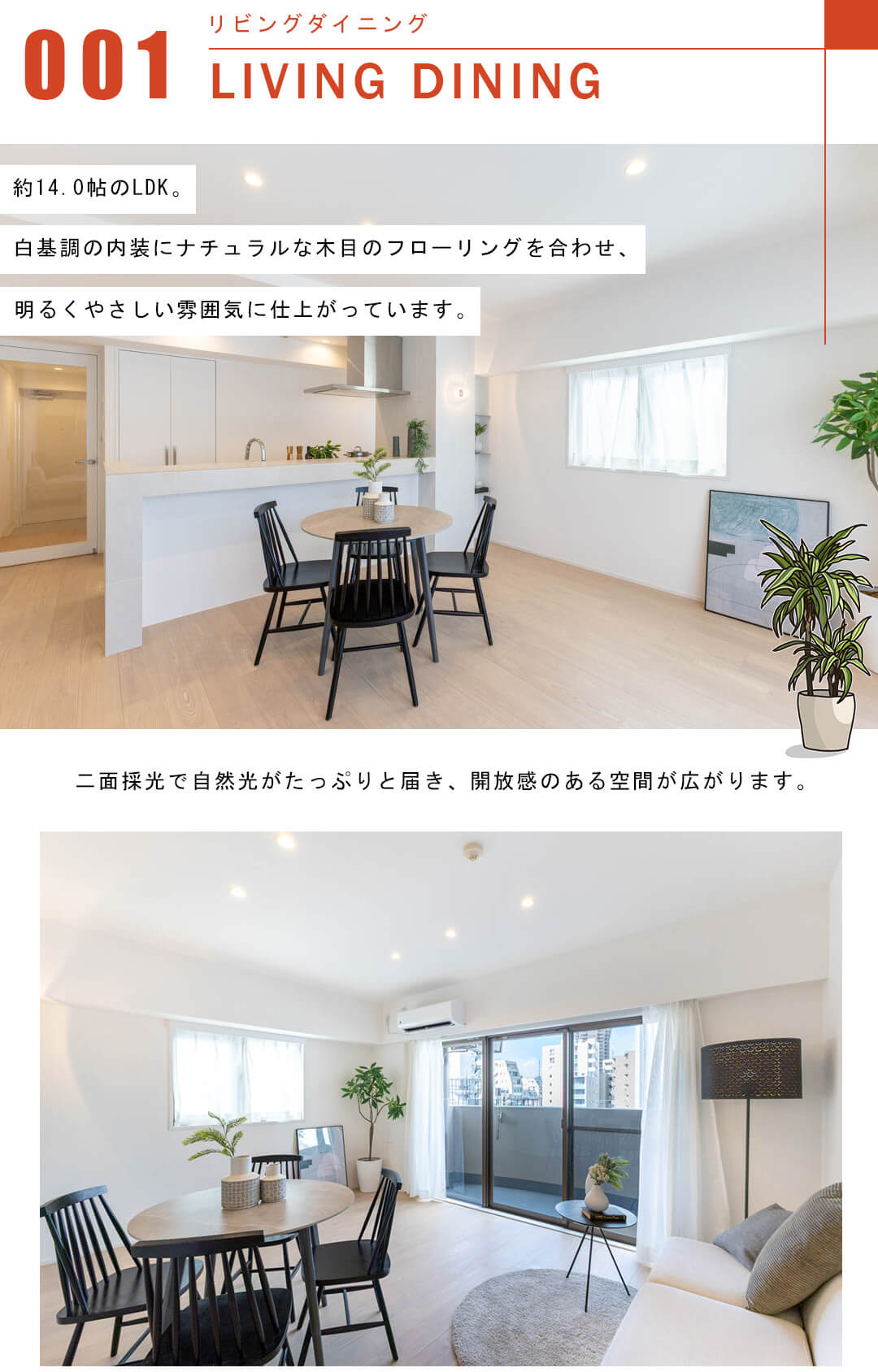 Tフラッツ南麻布のリビングダイニング