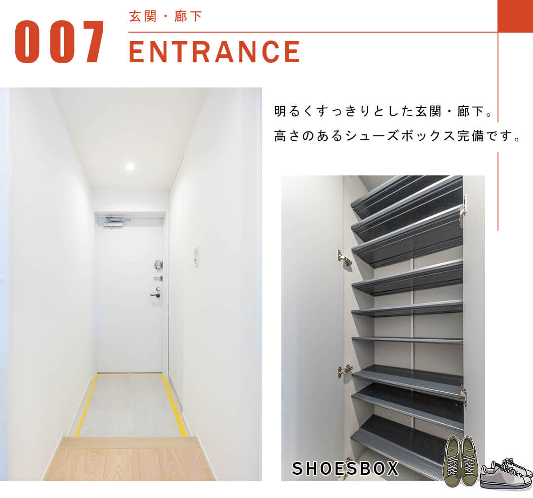 Tフラッツ南麻布の玄関
