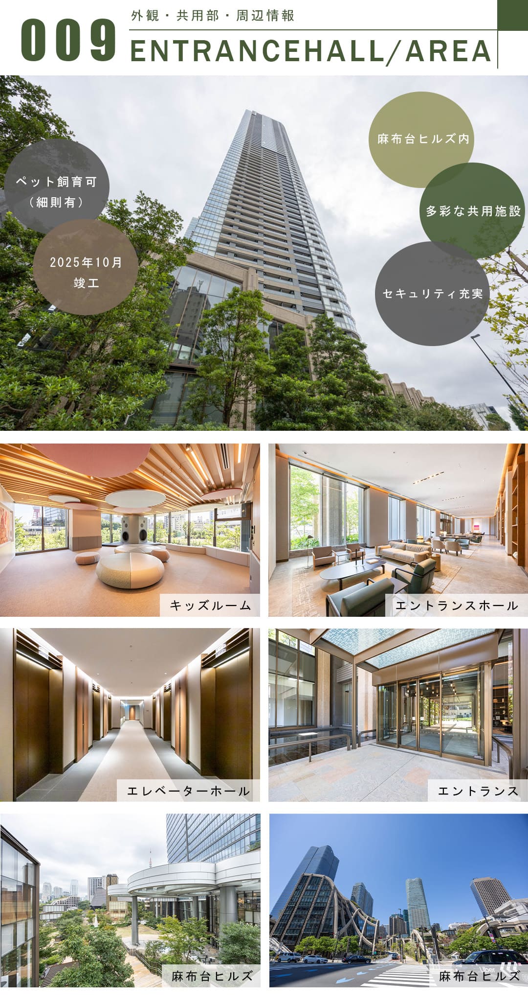 麻布台ヒルズレジデンスB棟の外観