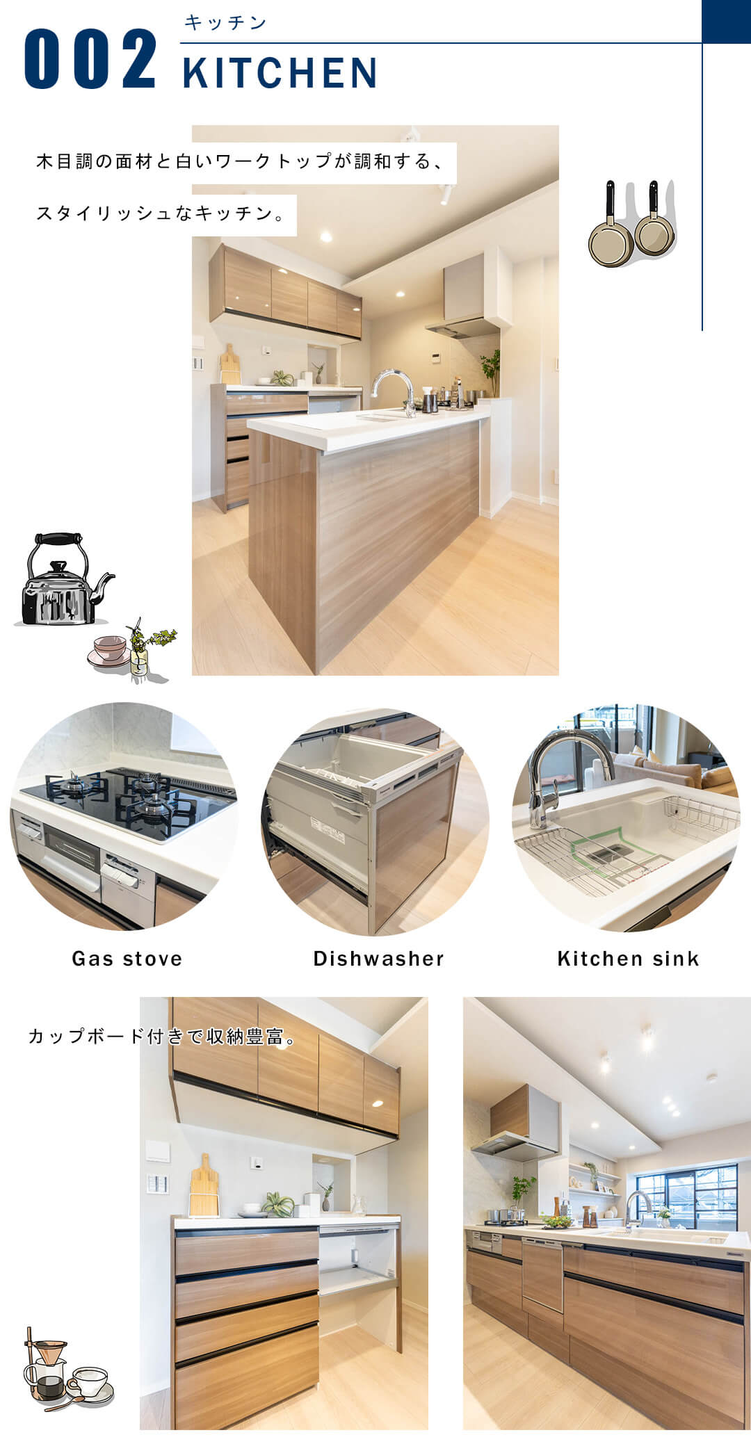 パルティール赤坂のキッチン