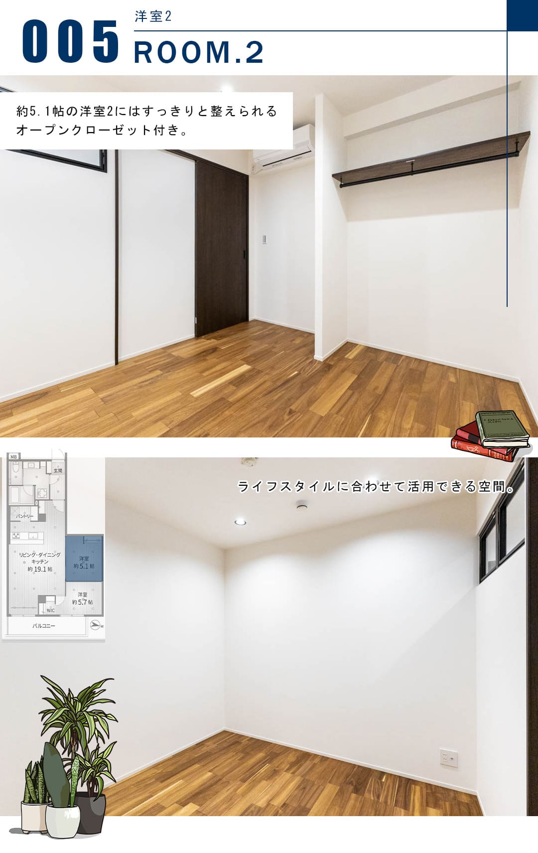 ゾンネンハイム元麻布の洋室2