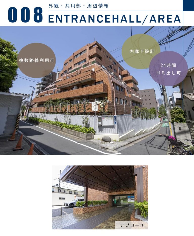 白金グランドハイツの外観・共用部・周辺情報