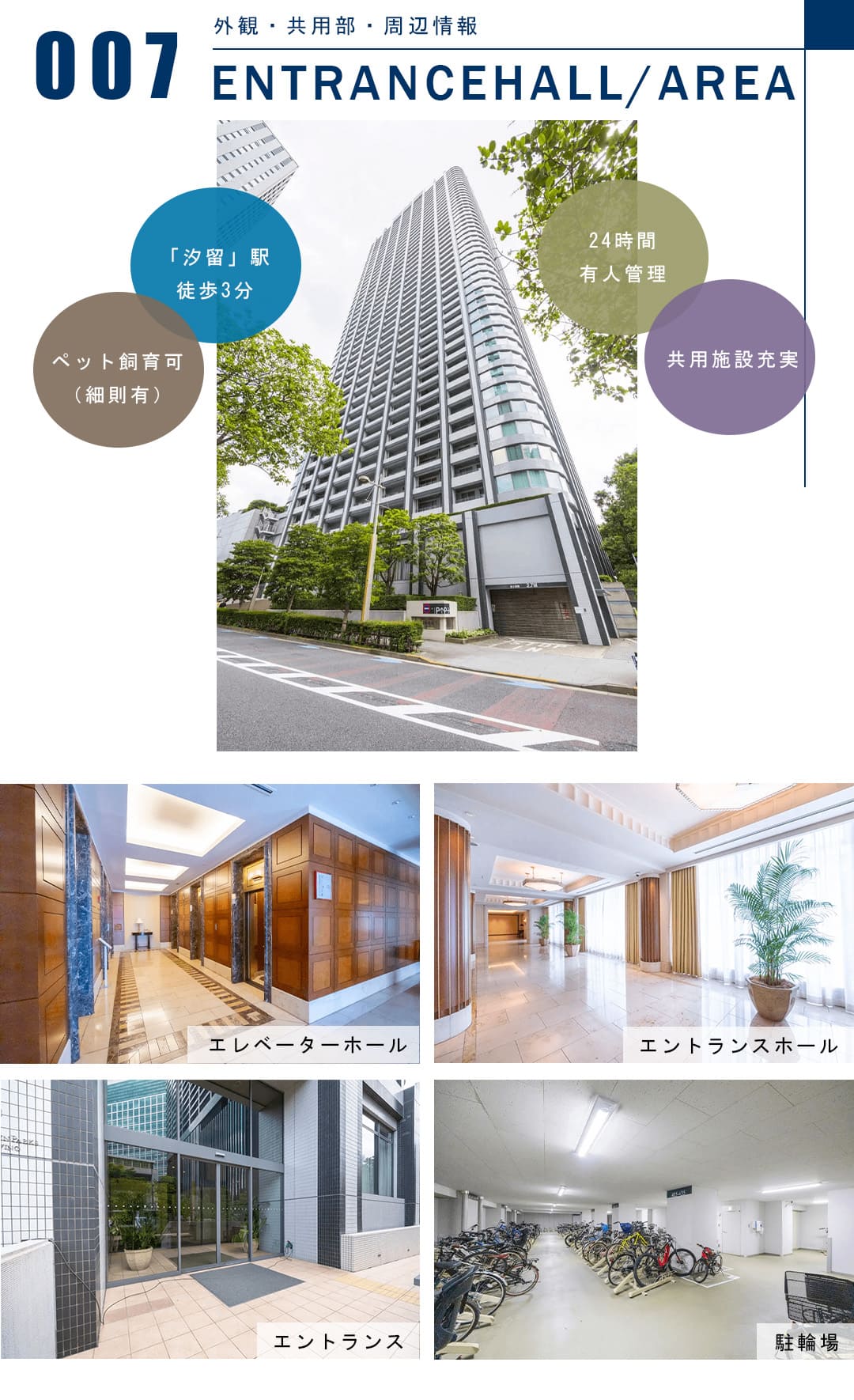 東京ツインパークスレフトウイングの外観・共用部・周辺情報