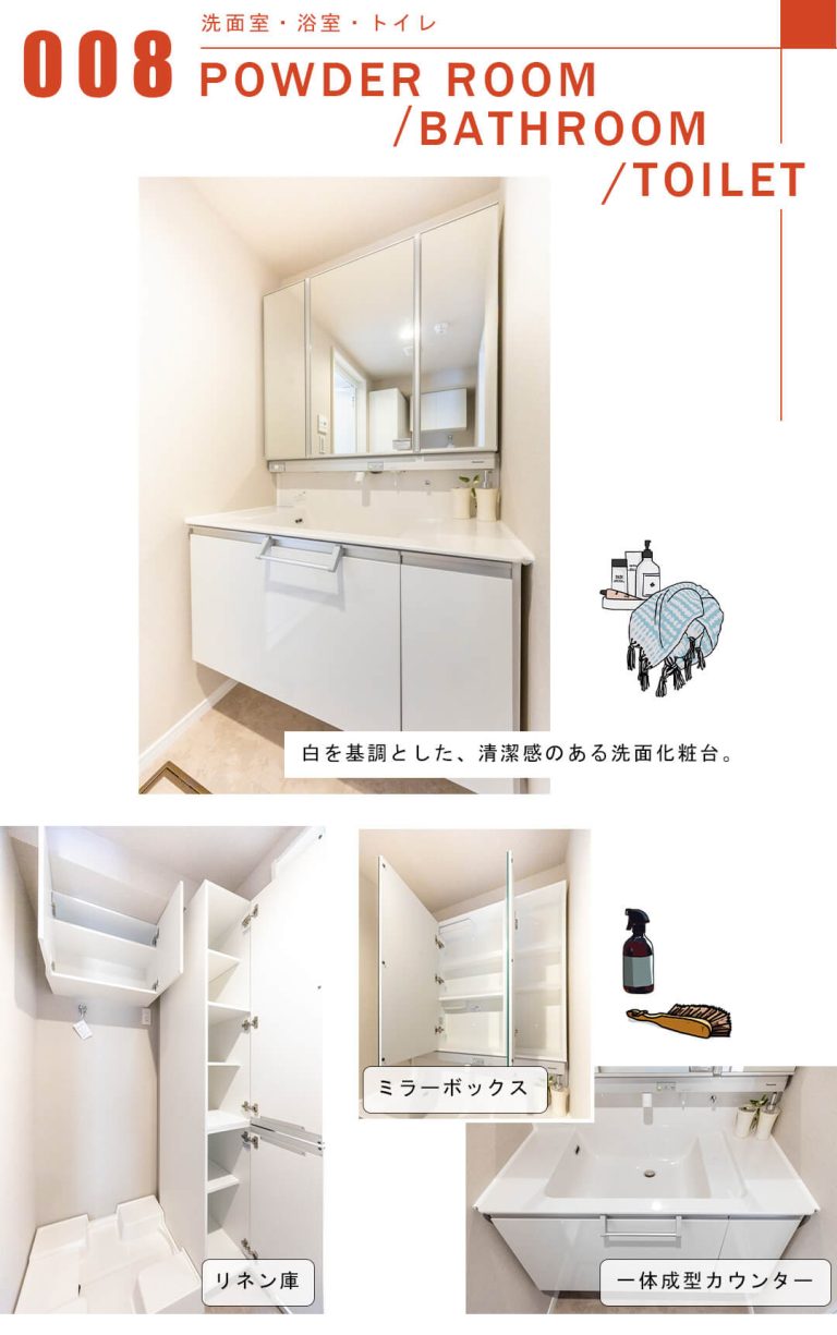 エニス小石川の洗面室