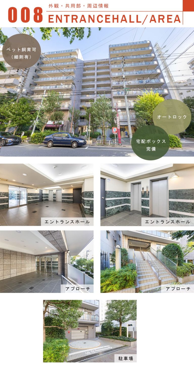 三軒茶屋シティハウスの外観・共用部・周辺情報