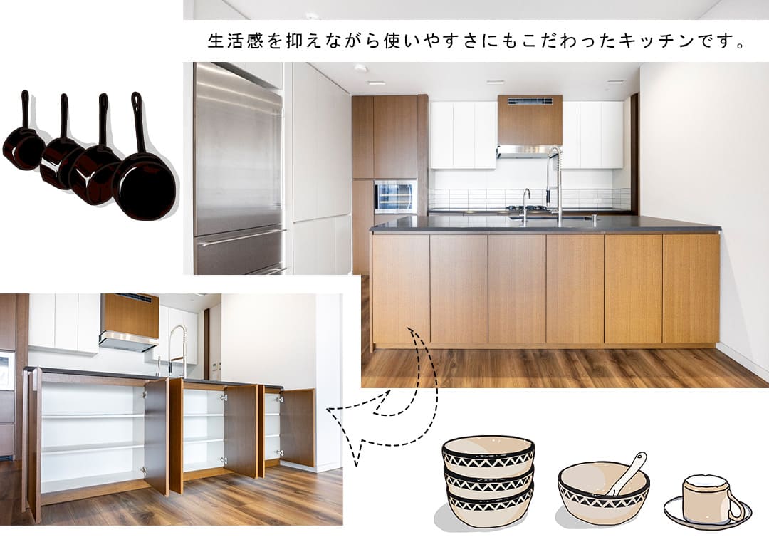 虎ノ門ヒルズレジデンシャルタワーのキッチン